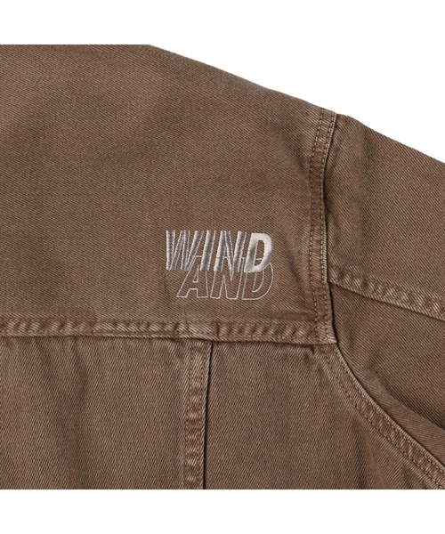 WIND AND SEA(ウィンダンシー)の「GARMENT DYE JACKET(デニムジャケット・メンズ・ブラウン/ブラック・XL/S/M/L)」の9枚目の写真