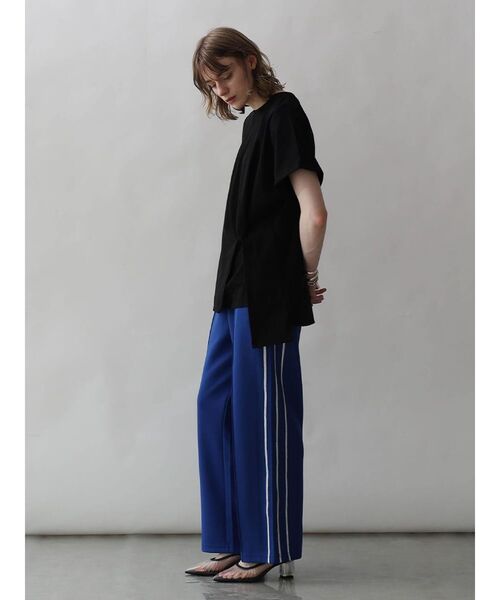 :ETHROF(イーサオブ)の「LINE JERSEY TRACK PANTS(その他パンツ・レディース・レッド/ブラック/ブルー・FREE)」の5枚目の写真