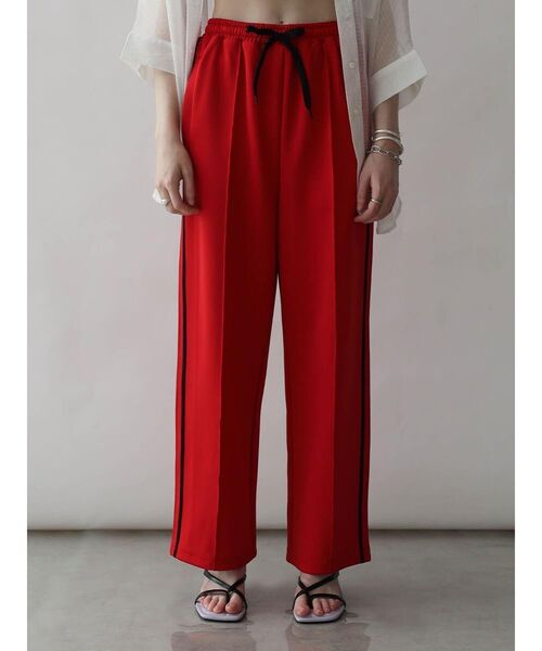 :ETHROF(イーサオブ)の「LINE JERSEY TRACK PANTS(その他パンツ・レディース・レッド/ブラック/ブルー・FREE)」の9枚目の写真