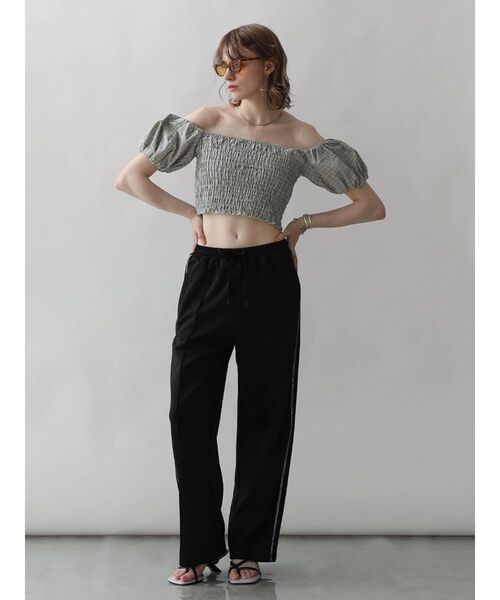 :ETHROF(イーサオブ)の「LINE JERSEY TRACK PANTS(その他パンツ・レディース・レッド/ブラック/ブルー・FREE)」の15枚目の写真