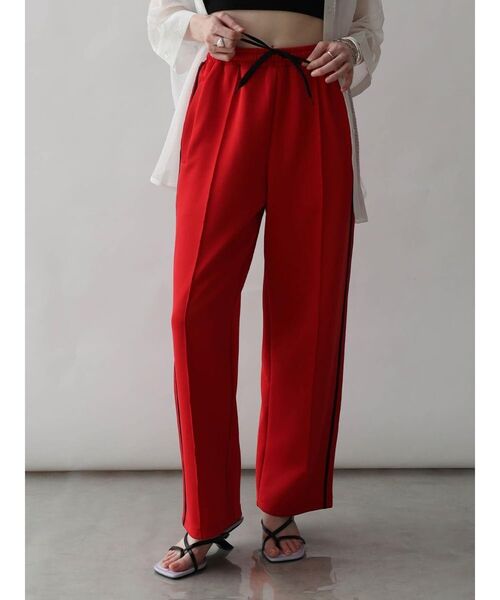 :ETHROF(イーサオブ)の「LINE JERSEY TRACK PANTS(その他パンツ・レディース・レッド/ブラック/ブルー・FREE)」の3枚目の写真