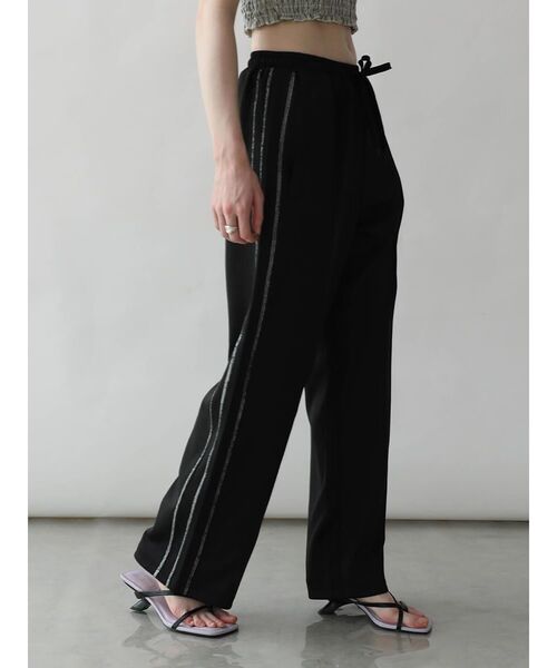 :ETHROF(イーサオブ)の「LINE JERSEY TRACK PANTS(その他パンツ・レディース・レッド/ブラック/ブルー・FREE)」の1枚目の写真