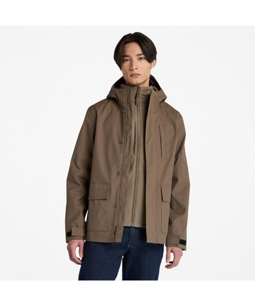 ウォーター レジスタント 3-in-1 フード ジャケット メンズ（その他