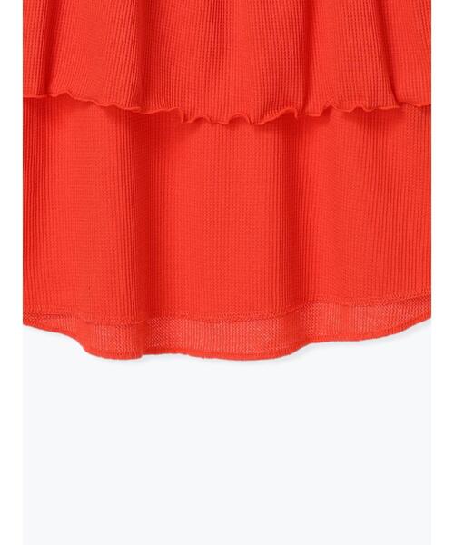 Te chichi TERRASSE（テチチテラス）の「ワッフルビスチェセットTシャツ（Tシャツ/カットソー・レディース・ブラック/オフホワイト/オレンジ・F）」の15枚目の写真