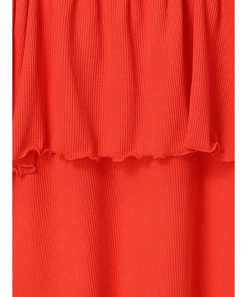 Te chichi TERRASSE（テチチテラス）の「ワッフルビスチェセットTシャツ（Tシャツ/カットソー・レディース・ブラック/オフホワイト/オレンジ・F）」の17枚目の写真