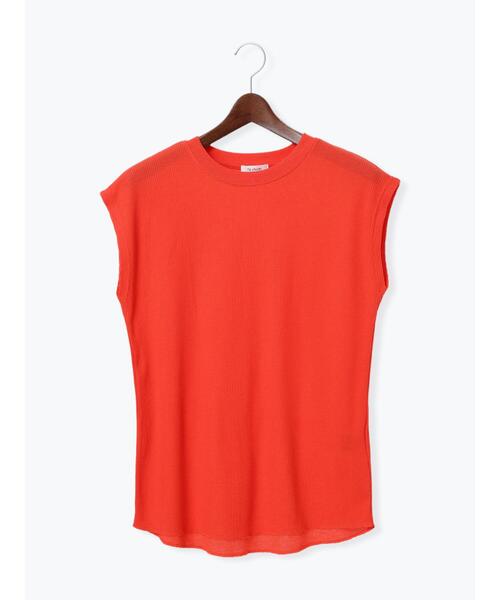 Te chichi TERRASSE（テチチテラス）の「ワッフルビスチェセットTシャツ（Tシャツ/カットソー・レディース・ブラック/オフホワイト/オレンジ・F）」の18枚目の写真