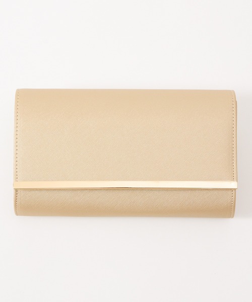 AIMER（エメ）の「【WEB限定】メタルバー付きフラップクラッチパーティーバッグ（クラッチバッグ・レディース・シルバー/ゴールド・FREE）」の3枚目の写真