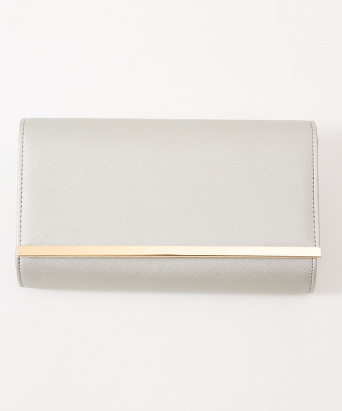 AIMER（エメ）の「【WEB限定】メタルバー付きフラップクラッチパーティーバッグ（クラッチバッグ・レディース・シルバー/ゴールド・FREE）」の15枚目の写真