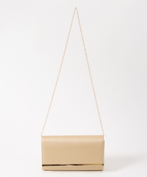 AIMER（エメ）の「【WEB限定】メタルバー付きフラップクラッチパーティーバッグ（クラッチバッグ・レディース・シルバー/ゴールド・FREE）」の11枚目の写真