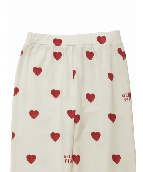 gelato pique（ジェラートピケ）の「【KIDS】ハート柄ロングパンツ（ルームウェア/パジャマ・キッズ・レッド/ブルー・90/100/110/120）」の11枚目の写真