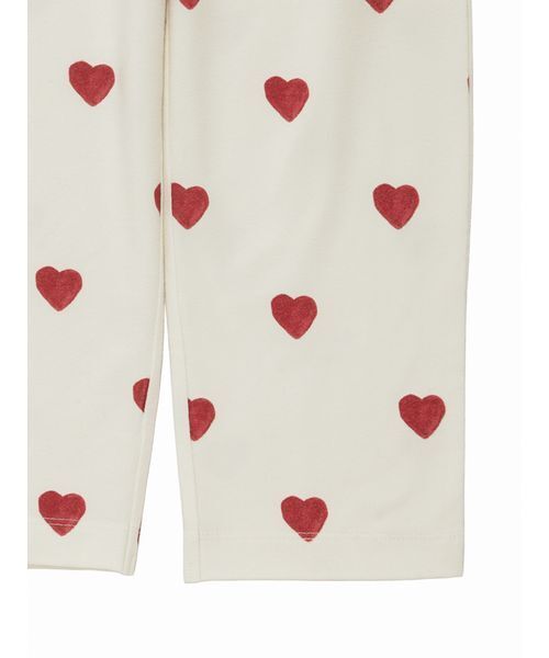 gelato pique（ジェラートピケ）の「【KIDS】ハート柄ロングパンツ（ルームウェア/パジャマ・キッズ・レッド/ブルー・90/100/110/120）」の12枚目の写真