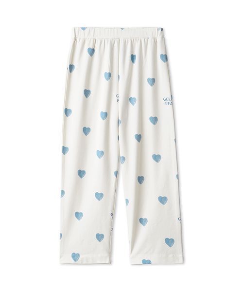gelato pique（ジェラートピケ）の「【KIDS】ハート柄ロングパンツ（ルームウェア/パジャマ・キッズ・レッド/ブルー・90/100/110/120）」の15枚目の写真