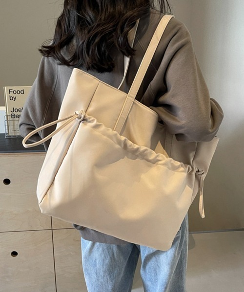 Miniministore(ミニミニストア)の「トートバッグ 大容量 A4対応 韓国風鞄(トートバッグ・レディース・ラベンダー/ベージュ/ブラック/ミント・FREE)」の1枚目の写真