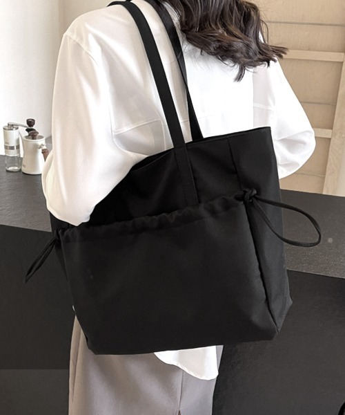Miniministore(ミニミニストア)の「トートバッグ 大容量 A4対応 韓国風鞄(トートバッグ・レディース・ラベンダー/ベージュ/ブラック/ミント・FREE)」の2枚目の写真