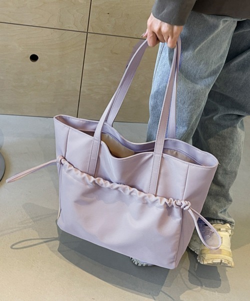 Miniministore(ミニミニストア)の「トートバッグ 大容量 A4対応 韓国風鞄(トートバッグ・レディース・ラベンダー/ベージュ/ブラック/ミント・FREE)」の5枚目の写真