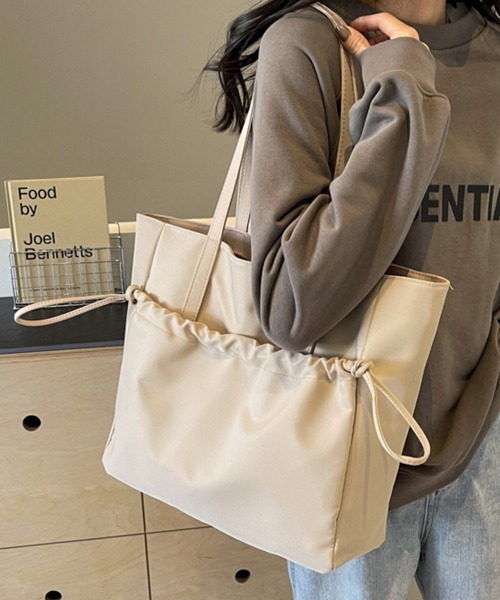 Miniministore(ミニミニストア)の「トートバッグ 大容量 A4対応 韓国風鞄(トートバッグ・レディース・ラベンダー/ベージュ/ブラック/ミント・FREE)」の16枚目の写真