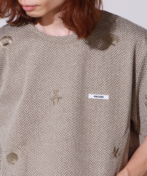 ONEXONE(ワンフォーワン)の「ONEXONE/ワンフォーワン UNCLE JHON SHIRT 半袖トップス メンズ 夏物 夏服(Tシャツ/カットソー・メンズ・ブラック/カーキ・L/M)」の1枚目の写真