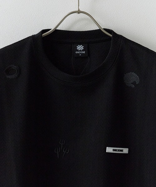 ONEXONE(ワンフォーワン)の「ONEXONE/ワンフォーワン UNCLE JHON SHIRT 半袖トップス メンズ 夏物 夏服(Tシャツ/カットソー・メンズ・ブラック/カーキ・L/M)」の4枚目の写真