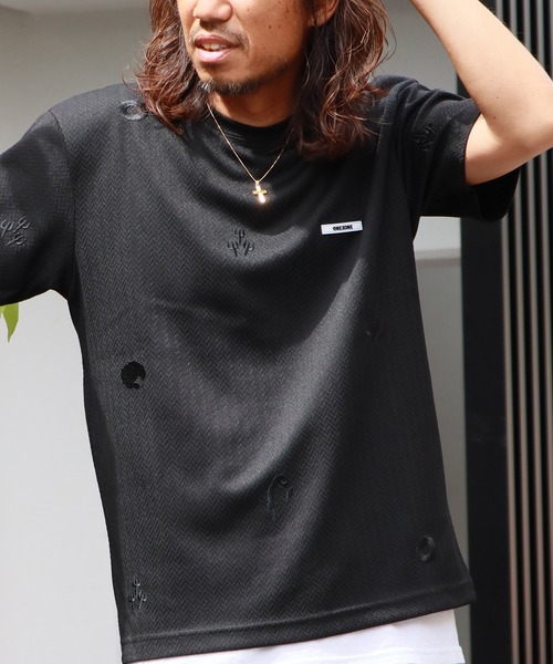 ONEXONE(ワンフォーワン)の「ONEXONE/ワンフォーワン UNCLE JHON SHIRT 半袖トップス メンズ 夏物 夏服(Tシャツ/カットソー・メンズ・ブラック/カーキ・L/M)」の11枚目の写真