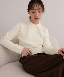 襟付きショートニット