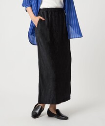 【美品】グリーンレーベルリラクシング　スカートスーツ　ノーカラー　濃紺　2XL green label relaxing 美品 GREEN LABEL RELAXING グリーン