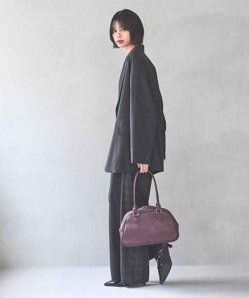 PAGEBOY（ページボーイ）の「ラウンドボストンバッグ（ボストンバッグ・レディース・キャメル/レッド系その他/ブラック・FREE）」の7枚目の写真