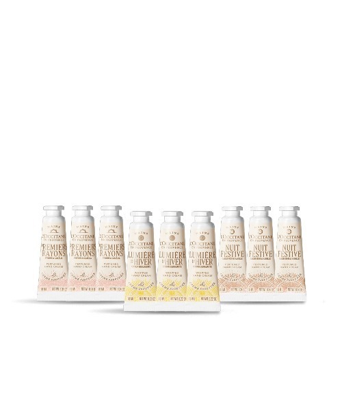 L'OCCITANE（ロクシタン）の「【数量限定】ハンドクリーム GIFT FOR ALL ミニサイズのハンドクリーム9本 ギフトセット 個包装＆ショッパーバッグ付き（ボディケアキット/ギフトセット・レディース・その他・FREE）」の6枚目の写真