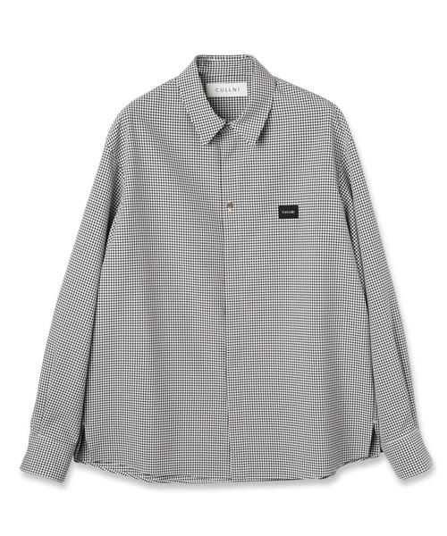 CULLNI（クルニ）の「Stripe Front Fly Embroidery Patch Shirt（シャツ/ブラウス・メンズ・ブラック/ブルー・0/1/2）」の9枚目の写真