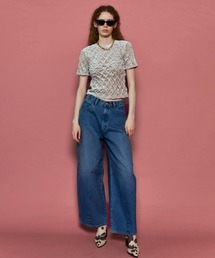 tシャツ 「25AW PRE-ORDER」Velor Shirring Tops/ベロアシャーリングトップス「MAISON SPECIAL/メゾンスペ MAISON SPECIAL（メゾンスペシャル）の「【25AW PRE-ORDER