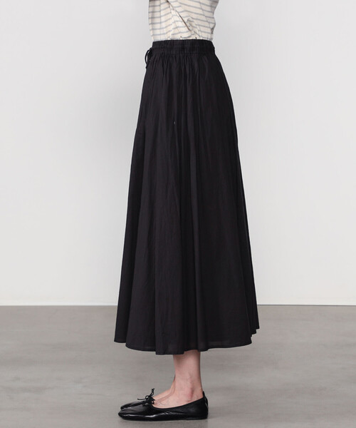 Bshop（ビショップ）の「INDIA INDUSTRY | コットンローン ギャザースカート WOMEN（スカート・レディース・オレンジ系その他/ブラック/ダークグリーン・1）」の9枚目の写真