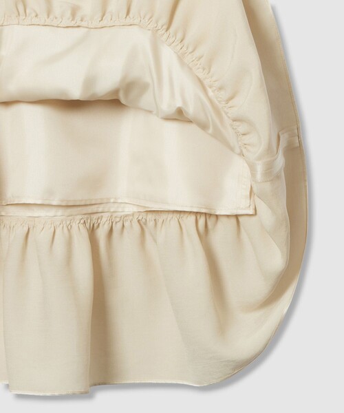 LOULOU WILLOUGHBY(ルルウィルビー)の「【LOULOU WILLOUGHBY】トリアセサテンティアードスカート(スカート・レディース・アイボリー/マスタード/ブラック・2/1)」の13枚目の写真