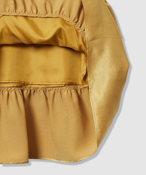 LOULOU WILLOUGHBY(ルルウィルビー)の「【LOULOU WILLOUGHBY】トリアセサテンティアードスカート(スカート・レディース・アイボリー/マスタード/ブラック・2/1)」の14枚目の写真