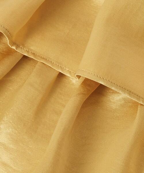 LOULOU WILLOUGHBY(ルルウィルビー)の「【LOULOU WILLOUGHBY】トリアセサテンティアードスカート(スカート・レディース・アイボリー/マスタード/ブラック・2/1)」の15枚目の写真