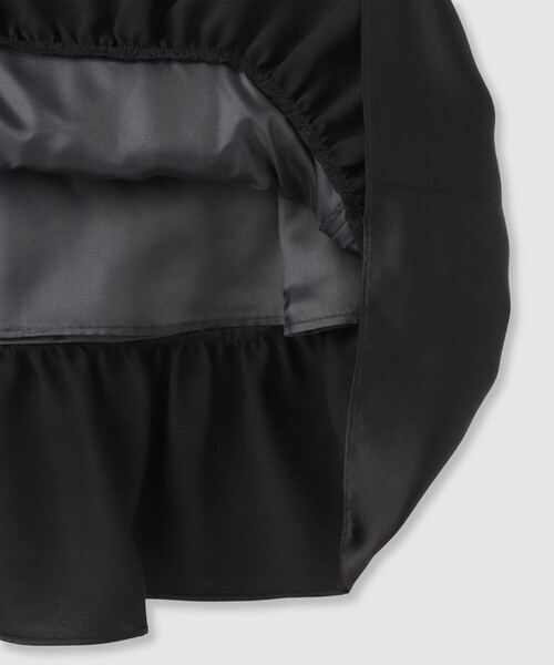 LOULOU WILLOUGHBY(ルルウィルビー)の「【LOULOU WILLOUGHBY】トリアセサテンティアードスカート(スカート・レディース・アイボリー/マスタード/ブラック・2/1)」の5枚目の写真