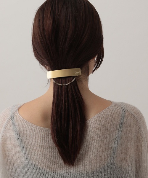 A part by（アパートバイ）の「チェーンバレッタ（バレッタ/ヘアクリップ・レディース・Silver/GOLD ・FREE）」の2枚目の写真