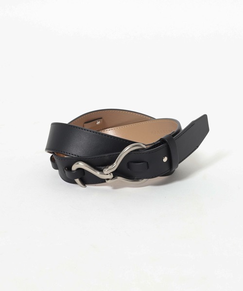 RAGEBLUE（レイジブルー）の「クラシック/フックデザイン床革ベルト（ベルト・メンズ・ブラック系その他・FREE）」の2枚目の写真