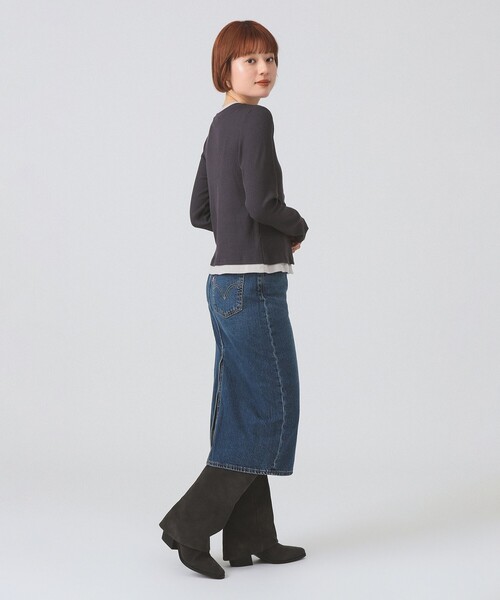 Levi's（リーバイス）の「LEVI’S(R) / HR バック スリット スカート（スカート・レディース・インディゴブルー・24inch/25inch）」の4枚目の写真