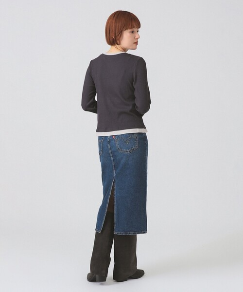 Levi's（リーバイス）の「LEVI’S(R) / HR バック スリット スカート（スカート・レディース・インディゴブルー・24inch/25inch）」の5枚目の写真