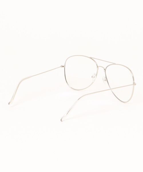 dictionary（ディクショナリー）の「【dictionary 】ティアドロップ  クリアレンズ アイウェア / 伊達メガネ（メガネ・メンズ・ゴールド/シルバー/ブラック・FREE）」の5枚目の写真