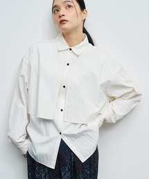 NOMINE（ノミネ）の「【ユニセックス】レイヤード風ヨーク オーバーサイズシャツ / ユニセックス ビッグシルエットシャツ（シャツ/ブラウス）」