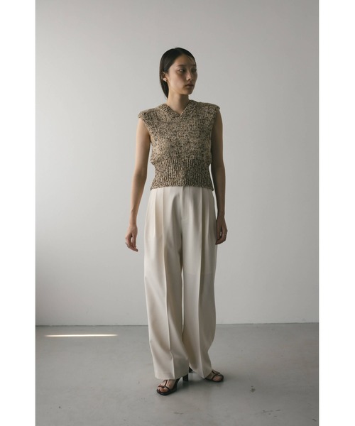 STYLEMIXER（スタイルミキサー）の「【WEB限定】3タックスラックスロング（スラックス・レディース・ライトブラウン/グレー/アイボリー/ブラック・SMALL/MEDIUM）」の5枚目の写真