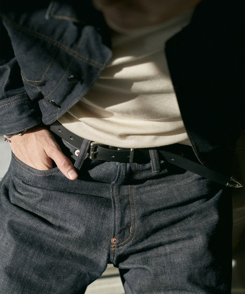 EARLE(アール)の「EARLE アール / Conversion belt nallow 牛革2WAYコンバージョンベルト / ER5542(ベルト・メンズ・ブラック/ブラウン・95cm/110cm)」の3枚目の写真