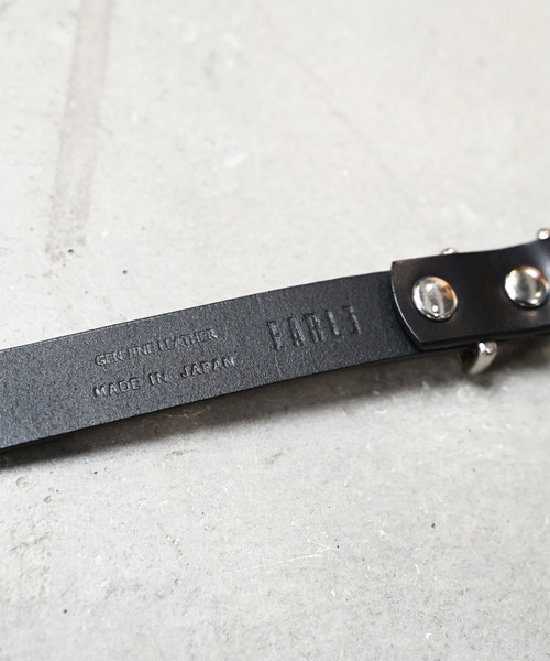 EARLE(アール)の「EARLE アール / Conversion belt nallow 牛革2WAYコンバージョンベルト / ER5542(ベルト・メンズ・ブラック/ブラウン・95cm/110cm)」の6枚目の写真