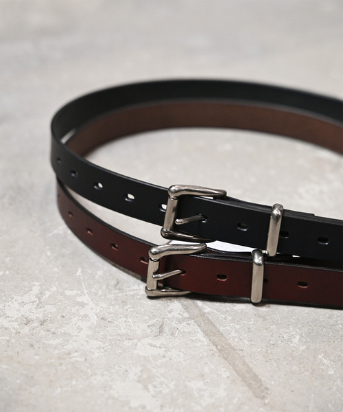 EARLE（アール）の「EARLE アール / Conversion belt nallow 牛革2WAYコンバージョンベルト / ER5542（ベルト・メンズ・ブラック/ブラウン・95cm/110cm）」の17枚目の写真