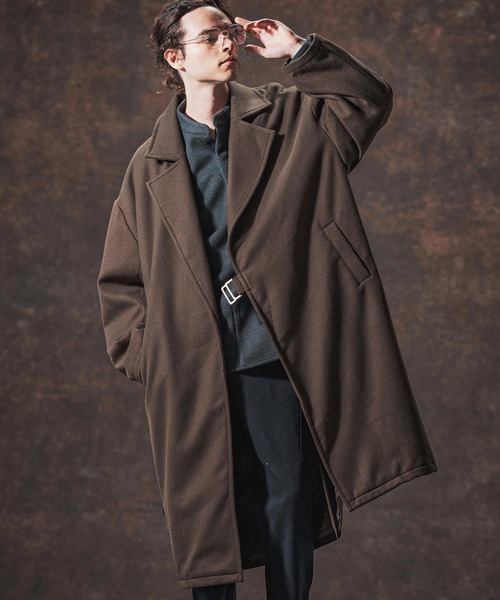 Jih Nunc(ジーヌンク)の「mj10992-メルトンタイロッケンロングコート(JIH-R1126)(その他アウター・メンズ・ブラック/ベージュ/ブラウン・L/M/S)」の8枚目の写真