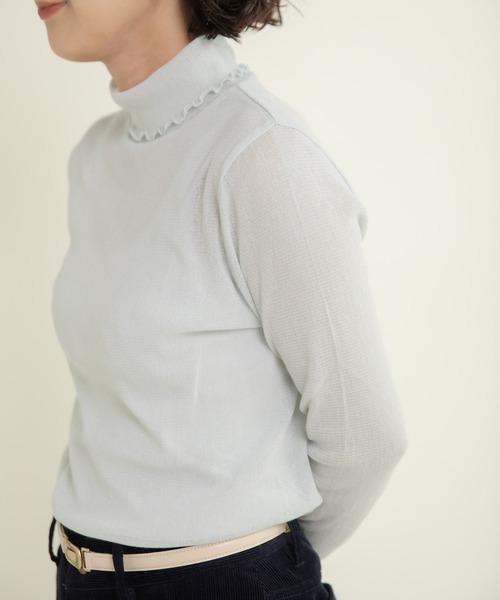 CHILD WOMAN（チャイルドウーマン）の「キラキララメチュール（Tシャツ/カットソー・レディース・アイボリー/ピンク/サックスブルー・FREE）」の3枚目の写真