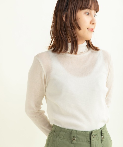 CHILD WOMAN（チャイルドウーマン）の「キラキララメチュール（Tシャツ/カットソー・レディース・アイボリー/ピンク/サックスブルー・FREE）」の8枚目の写真