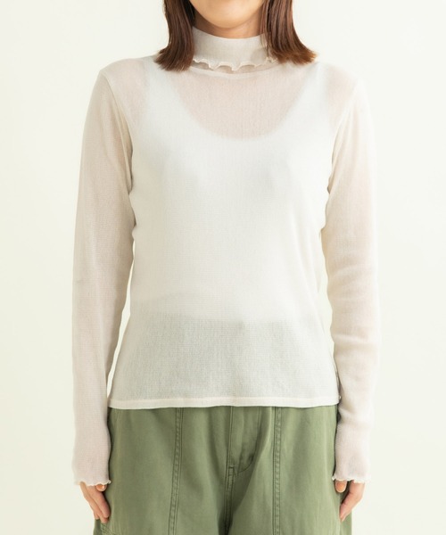 CHILD WOMAN（チャイルドウーマン）の「キラキララメチュール（Tシャツ/カットソー・レディース・アイボリー/ピンク/サックスブルー・FREE）」の11枚目の写真