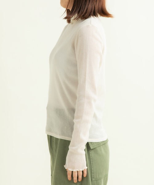 CHILD WOMAN（チャイルドウーマン）の「キラキララメチュール（Tシャツ/カットソー・レディース・アイボリー/ピンク/サックスブルー・FREE）」の12枚目の写真