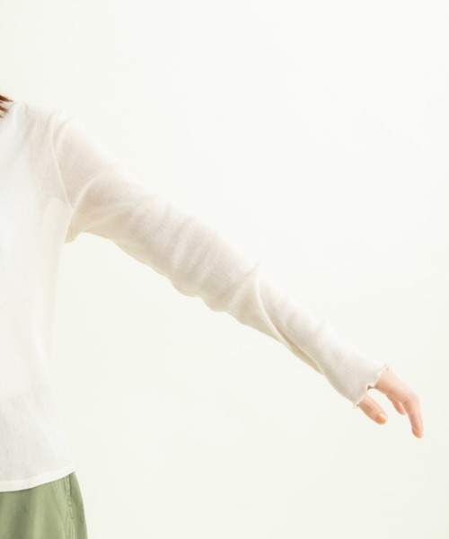 CHILD WOMAN（チャイルドウーマン）の「キラキララメチュール（Tシャツ/カットソー・レディース・アイボリー/ピンク/サックスブルー・FREE）」の16枚目の写真